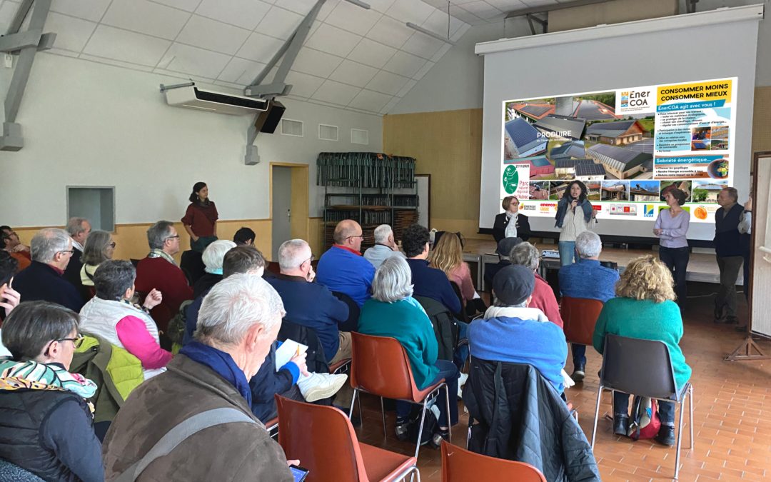 Rencontre d’ENERCOA et du Parc Naturel Régional de l’Aubrac dans le cadre d’un voyage d&rsquo;étude« Développer des projets d&rsquo;énergie renouvelable pour et par le territoire, c&rsquo;est possible ! »