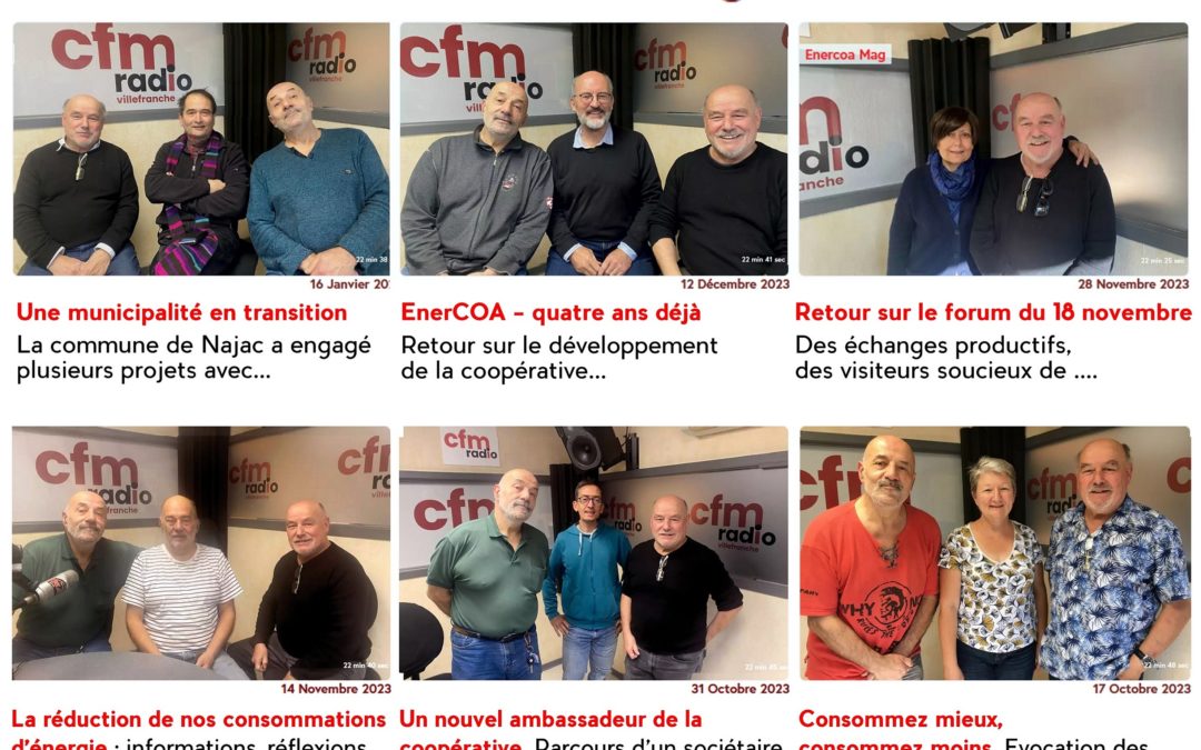 EnerCOA à la radio et en podcast