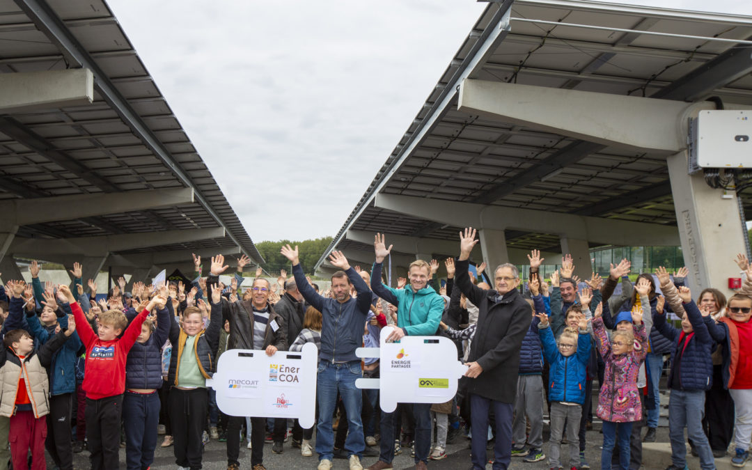 Bilan de l&rsquo;inauguration des  ombrières de la Glèbe